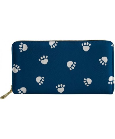 Dog Graphic Women Elegant Wedding Guest Purse Clutch Out Shopping Travel Chic Lightweight Purse Dog Paw $11.72 Clutches