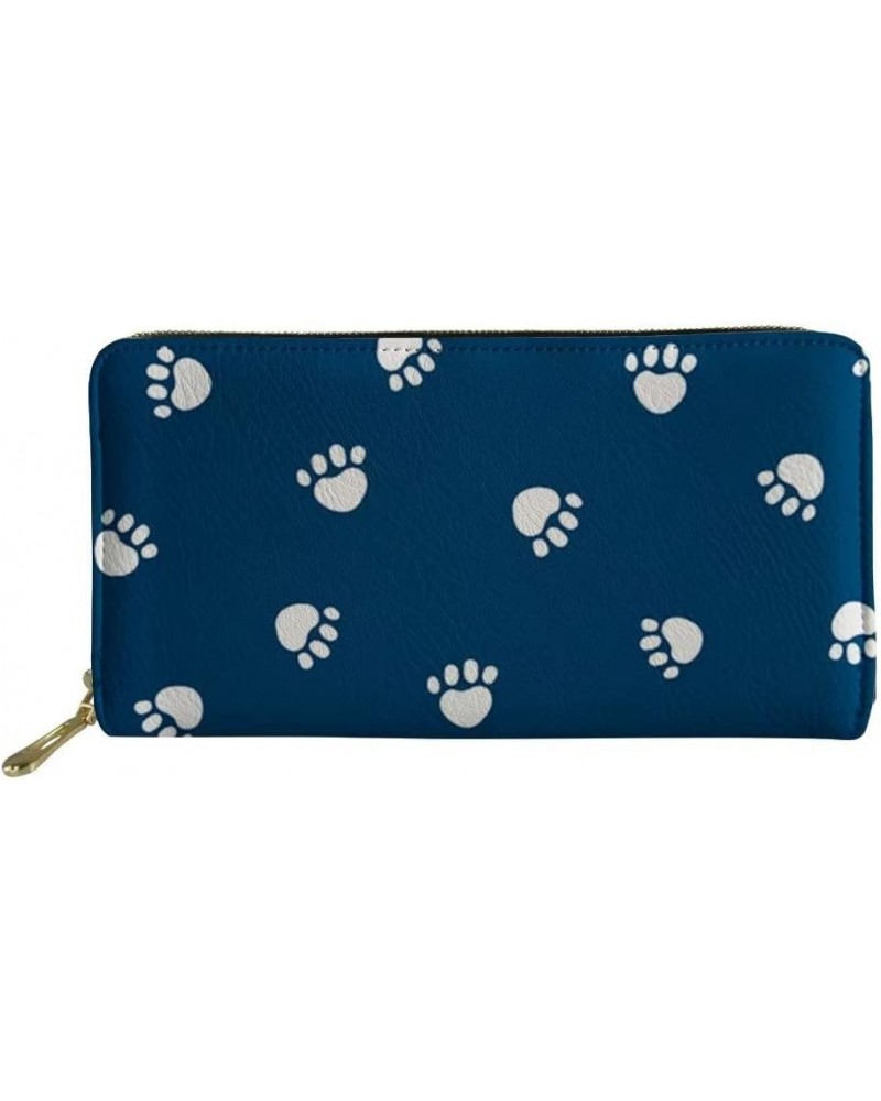 Dog Graphic Women Elegant Wedding Guest Purse Clutch Out Shopping Travel Chic Lightweight Purse Dog Paw $11.72 Clutches