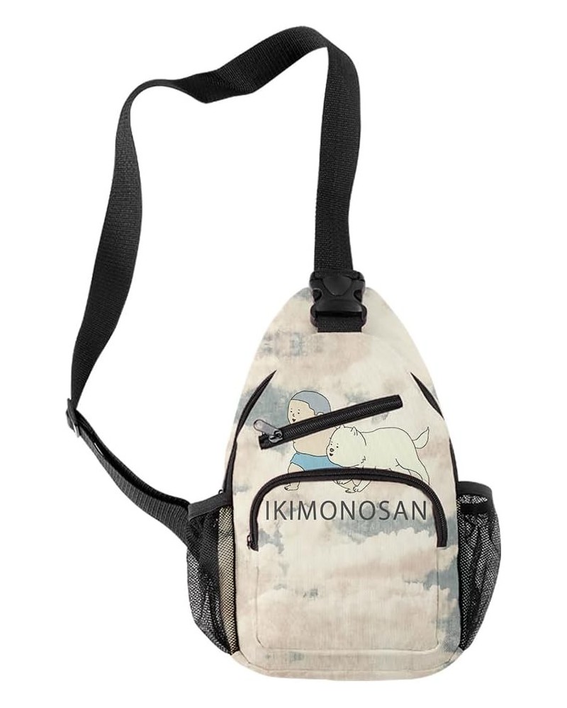 IKIMONOSAN Bassett Crossbody Anime Sling Bags Female Chest Bag of Men Casual Cool Bag style Ja62816 $15.39 Crossbody Bags