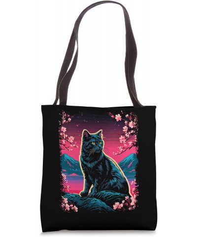 Japanese Cat Aesthetic Men Women Kids Japan Style Tote Bag $13.16 Totes