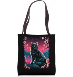 Japanese Cat Aesthetic Men Women Kids Japan Style Tote Bag $13.16 Totes