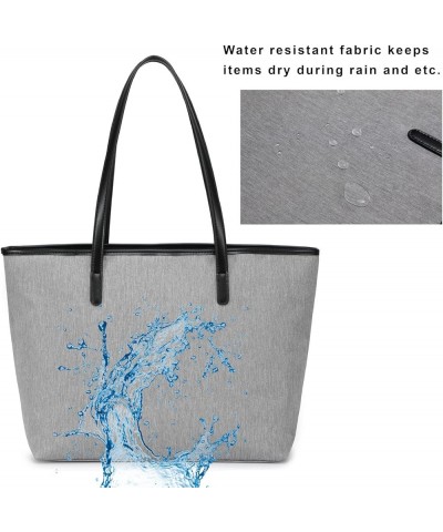 Water Resistance Light Weight Tote Bag for Travel Teacher Carrying Handbag Gray $10.97 Totes