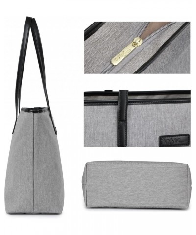 Water Resistance Light Weight Tote Bag for Travel Teacher Carrying Handbag Gray $10.97 Totes