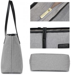 Water Resistance Light Weight Tote Bag for Travel Teacher Carrying Handbag Gray $10.97 Totes