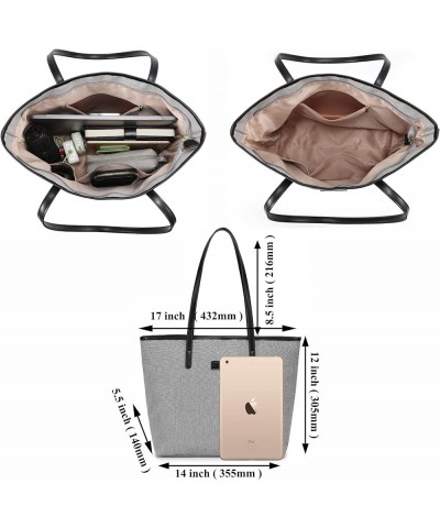 Water Resistance Light Weight Tote Bag for Travel Teacher Carrying Handbag Gray $10.97 Totes