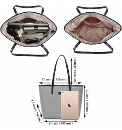 Water Resistance Light Weight Tote Bag for Travel Teacher Carrying Handbag Gray $10.97 Totes