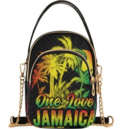 Patriot Cell Phone Purse Jamaica One Love Coconut Palm Crossbody Handbag Durable Shoulder Bag Sturdy Travel Pouch Compact Chi...