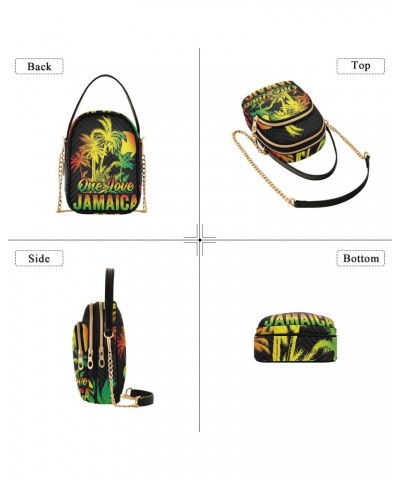 Patriot Cell Phone Purse Jamaica One Love Coconut Palm Crossbody Handbag Durable Shoulder Bag Sturdy Travel Pouch Compact Chi...