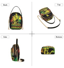 Patriot Cell Phone Purse Jamaica One Love Coconut Palm Crossbody Handbag Durable Shoulder Bag Sturdy Travel Pouch Compact Chi...