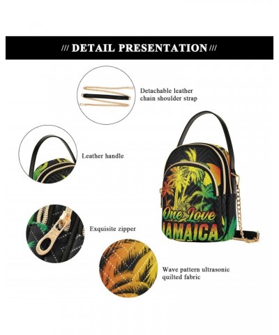 Patriot Cell Phone Purse Jamaica One Love Coconut Palm Crossbody Handbag Durable Shoulder Bag Sturdy Travel Pouch Compact Chi...