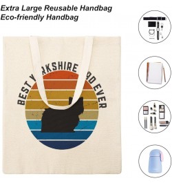 Canvas Tote Bag,I Love My Akita Inu Shopping Bag with Zipper & Handle for School Travel, Reusable Shopping Grocery Bags Style...