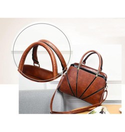 Synthetic PU Leather Tote for Women Crossbody Hobo Stitching One-shoulder Portable 3PCS Shoulder Wristlet Handbags Gray $36.0...