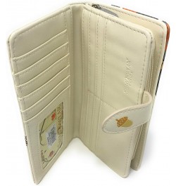 Raccoon Large Animal Wallet for Teen Girls and Women Vegan Leather 7" Tall Beige $14.00 Wallets