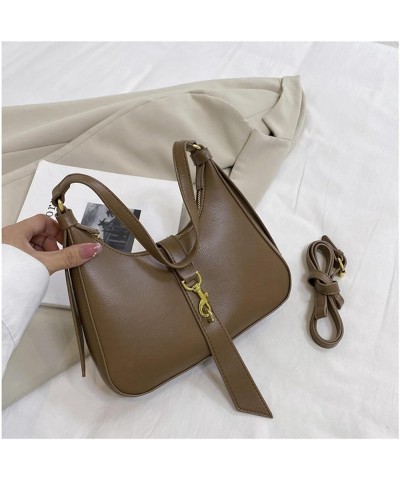 Leather Tote Handbag Fashion Shoulder Bags for Women Hobo Tote Handbag with Zipper Closure Light Brown $17.66 Totes