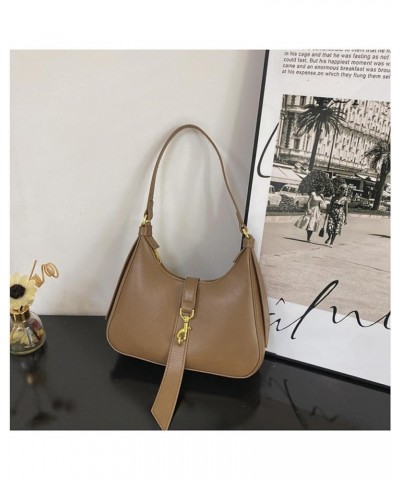 Leather Tote Handbag Fashion Shoulder Bags for Women Hobo Tote Handbag with Zipper Closure Light Brown $17.66 Totes