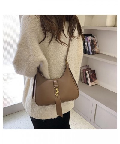 Leather Tote Handbag Fashion Shoulder Bags for Women Hobo Tote Handbag with Zipper Closure Light Brown $17.66 Totes