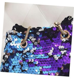 2pcs Mini Women's Shoulder Crossbody Chain Bag Sequin Blue Bucket Blue $10.44 Crossbody Bags