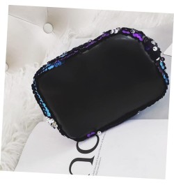 2pcs Mini Women's Shoulder Crossbody Chain Bag Sequin Blue Bucket Blue $10.44 Crossbody Bags