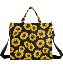 Women Sunflower Corduroy Tote Bag Casual Handbags Fashion Shoulder Hobo bag Travel Shopping Work Crossbody Bag S $12.96 Totes