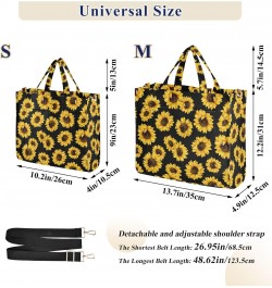 Women Sunflower Corduroy Tote Bag Casual Handbags Fashion Shoulder Hobo bag Travel Shopping Work Crossbody Bag S $12.96 Totes