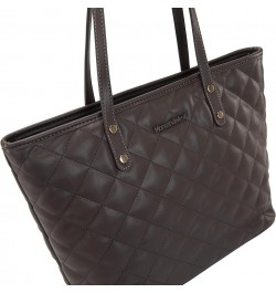 Quilted Handbag for Women Tote Purse Shoulder Bag Large Fashion Hobo Purse Quilted Brown Coffee $12.41 Totes