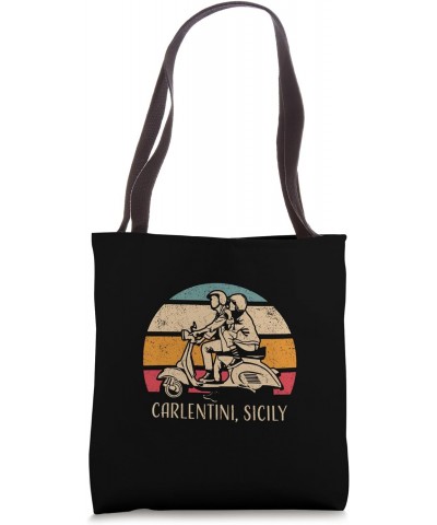 Carlentini Sicily Vintage Scooter Retro Sunset Design Tote Bag $12.75 Totes