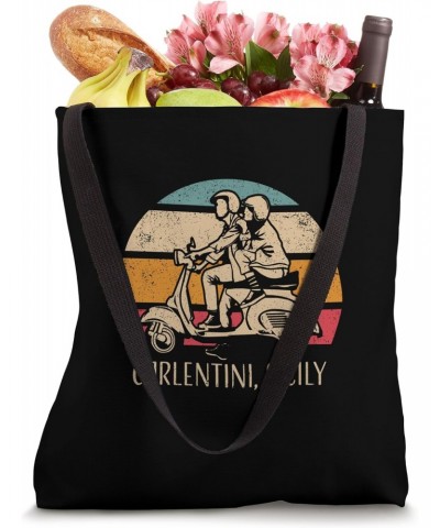 Carlentini Sicily Vintage Scooter Retro Sunset Design Tote Bag $12.75 Totes