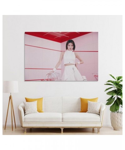 Gaeul Ive Wave Teaser Pink Kpop Artist Canvas Poster Bedroom Decor Sports Landscape Office Room Decor Poster Gift 16x24inch(4...