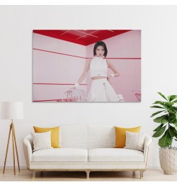 Gaeul Ive Wave Teaser Pink Kpop Artist Canvas Poster Bedroom Decor Sports Landscape Office Room Decor Poster Gift 16x24inch(4...