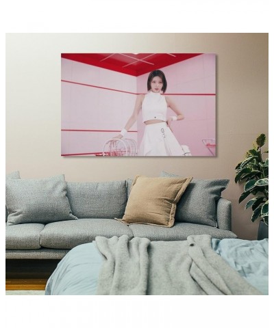 Gaeul Ive Wave Teaser Pink Kpop Artist Canvas Poster Bedroom Decor Sports Landscape Office Room Decor Poster Gift 16x24inch(4...