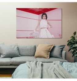 Gaeul Ive Wave Teaser Pink Kpop Artist Canvas Poster Bedroom Decor Sports Landscape Office Room Decor Poster Gift 16x24inch(4...