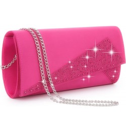 Women Rhinestone Evening Clutch Bags Formal Party Clutches Wedding Purses Cocktail Prom Clutches (Black) Hot Pink $24.19 Even...