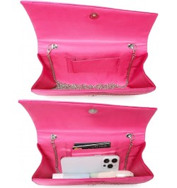 Women Rhinestone Evening Clutch Bags Formal Party Clutches Wedding Purses Cocktail Prom Clutches (Black) Hot Pink $24.19 Even...