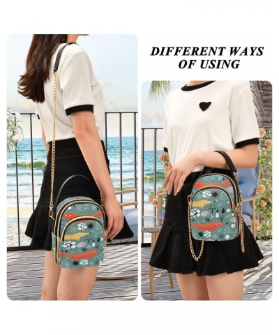 Small Crossbody Bags for Women Trendy Forest Animal Fox Travel Sling Bag Women's Crossbody Handbags Satchel Bags $10.92 Satchels