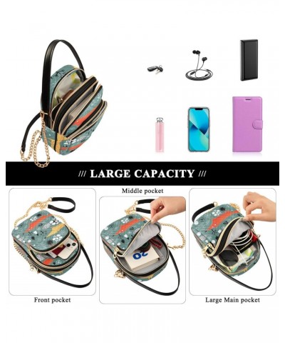 Small Crossbody Bags for Women Trendy Forest Animal Fox Travel Sling Bag Women's Crossbody Handbags Satchel Bags $10.92 Satchels