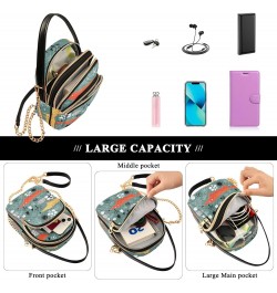 Small Crossbody Bags for Women Trendy Forest Animal Fox Travel Sling Bag Women's Crossbody Handbags Satchel Bags $10.92 Satchels