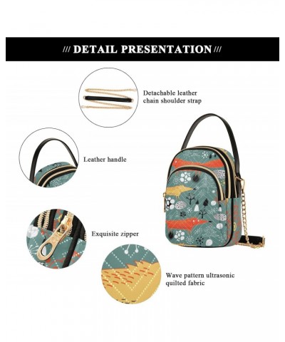 Small Crossbody Bags for Women Trendy Forest Animal Fox Travel Sling Bag Women's Crossbody Handbags Satchel Bags $10.92 Satchels