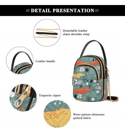 Small Crossbody Bags for Women Trendy Forest Animal Fox Travel Sling Bag Women's Crossbody Handbags Satchel Bags $10.92 Satchels