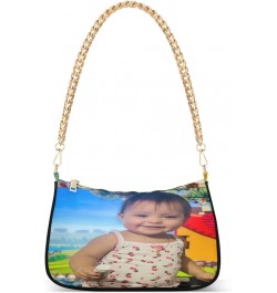 Custom Photo Canvas Tote Bag Personalized Picture Tote Bag Customized Photo Tote Bag Women Gift Custom Shoulder Purse 2 $14.5...