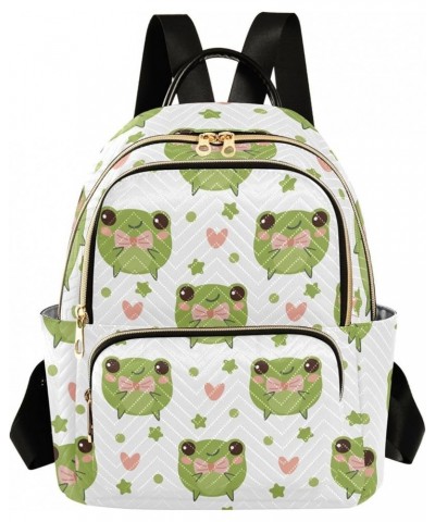 Backpack Purse for Women Funny Frogs, Mini Fashion Backpack Cute Lightweight Casual Daypack Shoulder Bag Travel Backpack, Sma...