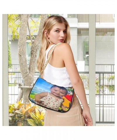 Custom Photo Canvas Tote Bag Personalized Picture Tote Bag Customized Photo Tote Bag Women Gift Custom Shoulder Purse 2 $14.5...