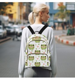 Backpack Purse for Women Funny Frogs, Mini Fashion Backpack Cute Lightweight Casual Daypack Shoulder Bag Travel Backpack, Sma...