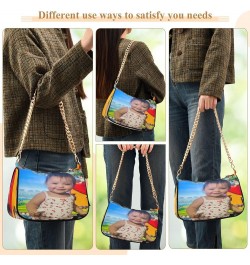 Custom Photo Canvas Tote Bag Personalized Picture Tote Bag Customized Photo Tote Bag Women Gift Custom Shoulder Purse 2 $14.5...