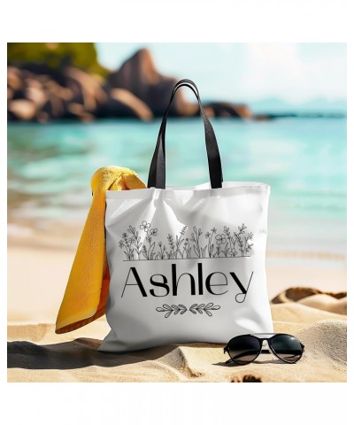 Ashley Name Tote Bag for Women Men Casual Tote Bag Cloth Canvas Shopping Bags with Handles Cute Bags Everyday Use 16" x 16" A...