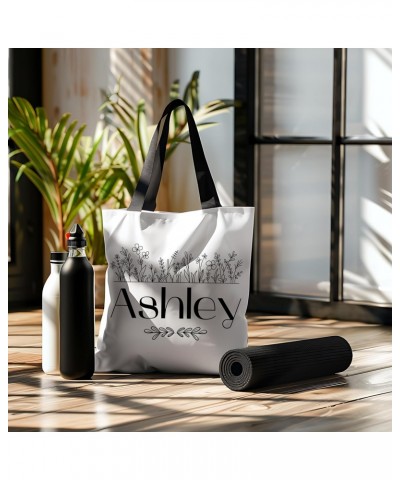 Ashley Name Tote Bag for Women Men Casual Tote Bag Cloth Canvas Shopping Bags with Handles Cute Bags Everyday Use 16" x 16" A...