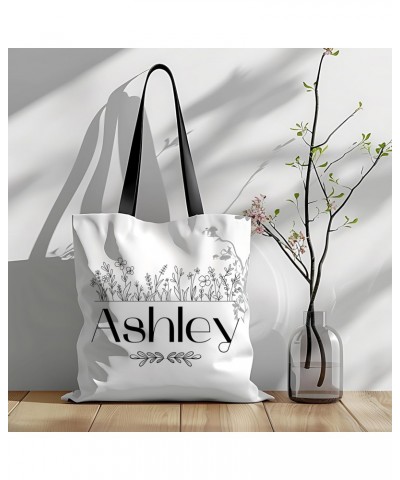 Ashley Name Tote Bag for Women Men Casual Tote Bag Cloth Canvas Shopping Bags with Handles Cute Bags Everyday Use 16" x 16" A...