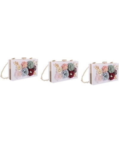 2 Pcs Handbag Clutch Bags for Women Wedding Womens Wallets Shoulder Clutch Shoulder Bag with Chain Women Whitex3pcs $12.15 Ev...