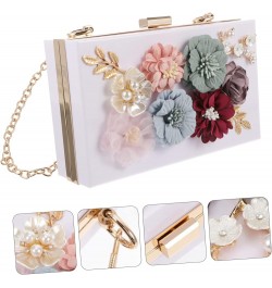 2 Pcs Handbag Clutch Bags for Women Wedding Womens Wallets Shoulder Clutch Shoulder Bag with Chain Women Whitex3pcs $12.15 Ev...