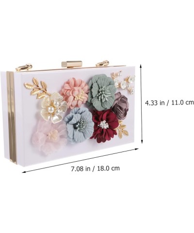 2 Pcs Handbag Clutch Bags for Women Wedding Womens Wallets Shoulder Clutch Shoulder Bag with Chain Women Whitex3pcs $12.15 Ev...