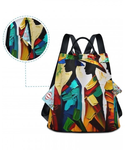 Abstract Women Painting Backpack for Women, Fashion Anti Theft Casual Daypack Shoulder Bag Purse for Travel Work 15 inches $2...